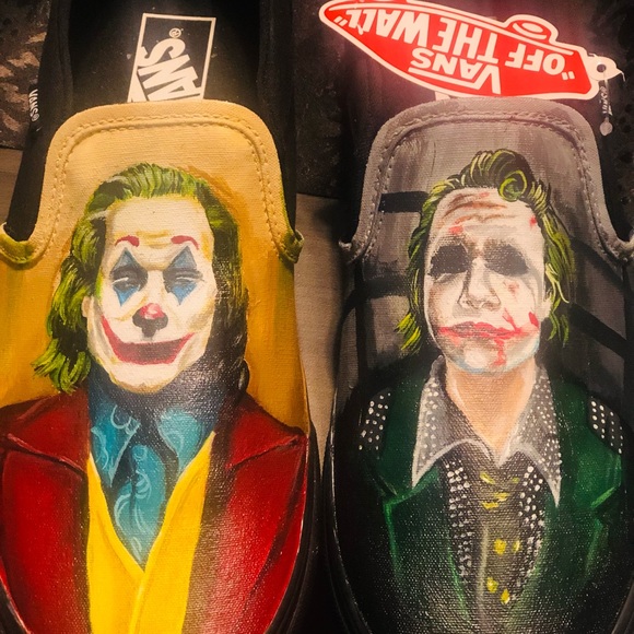 Vans Shoes - Joker customs Size 11 Womens Vans Slip on
